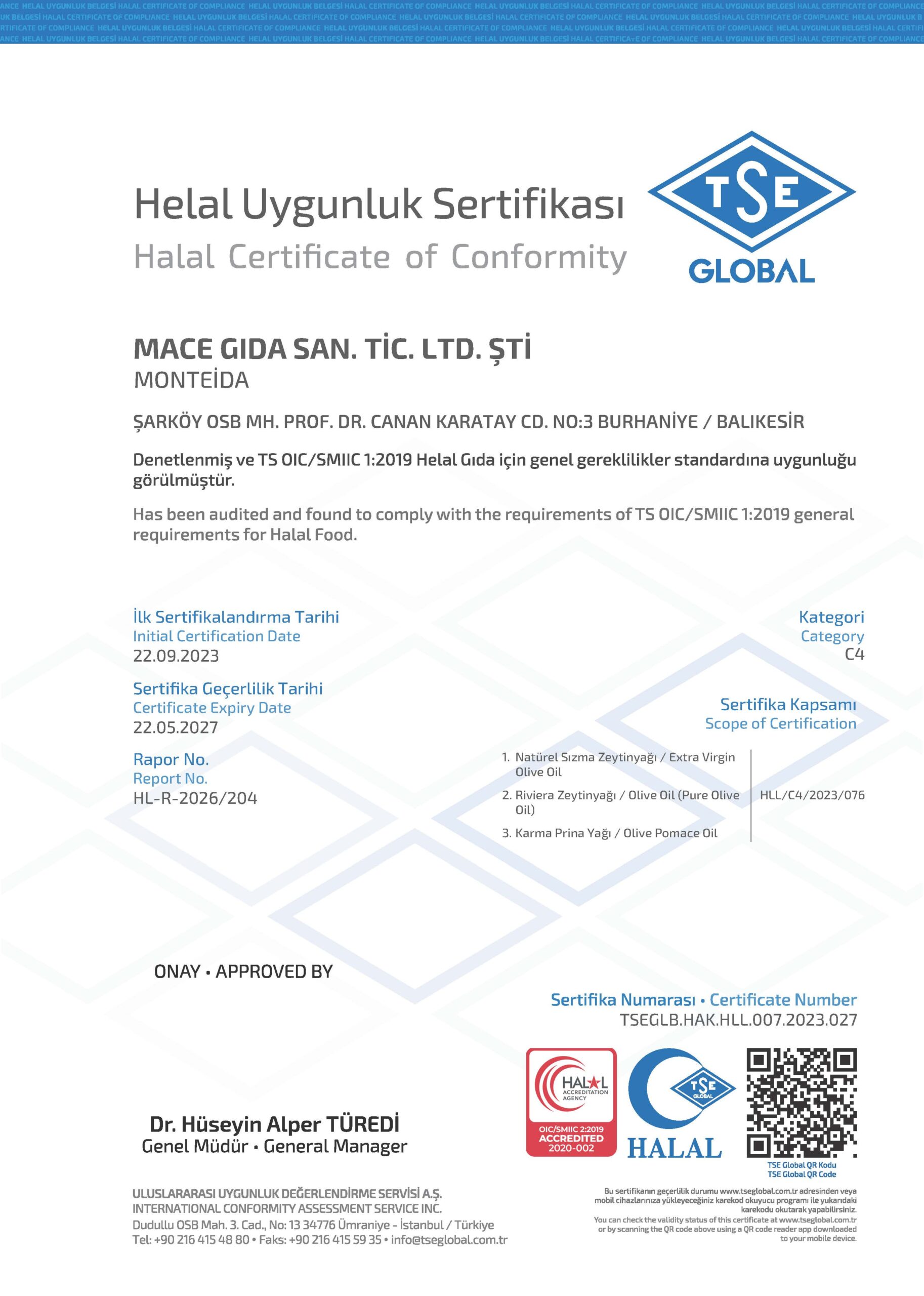 MACE GIDA HELAL 2026